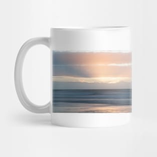 Coastal abstract image in sea and sunset hues Mug